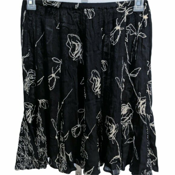 Forbidden Black and Brown Rayon Skirt Size S - Picture 1 of 4